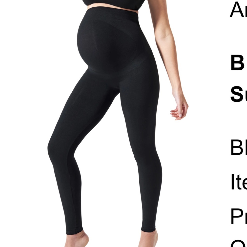 Blanqi everyday Maternity support Black Leggings